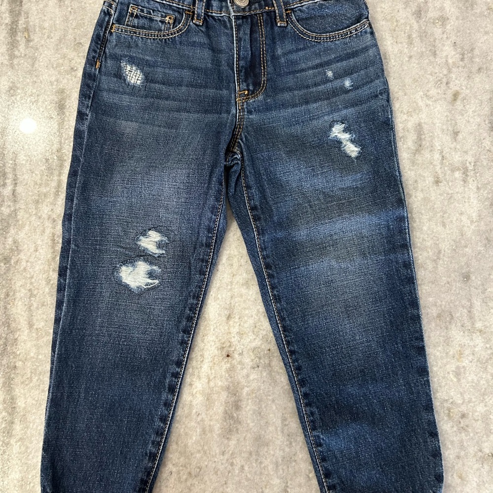 Gap Kids Classic Blue Distressed Jeans Size5